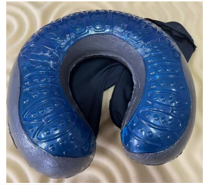 Charcoal Infused Gel Padded Travel Pillow