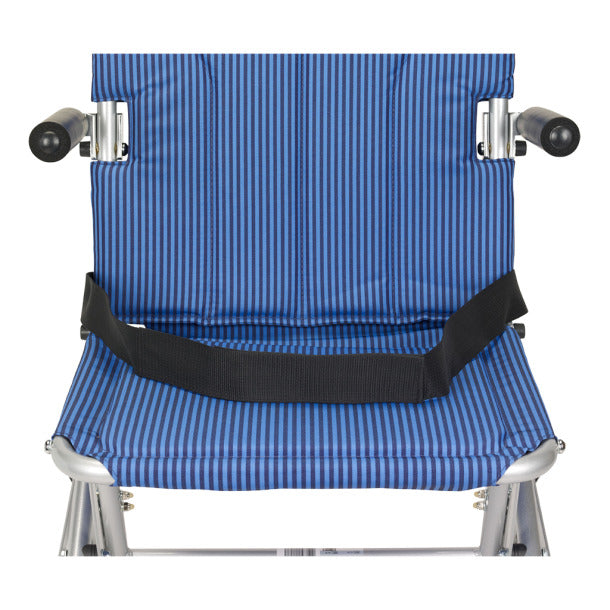 Super Light, Folding Transport Chair with Carry Bag and Flip-Back Arms