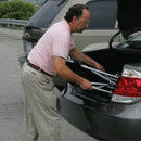 Deluxe Fly-Weight Aluminum Transport Chair with Removable Casters