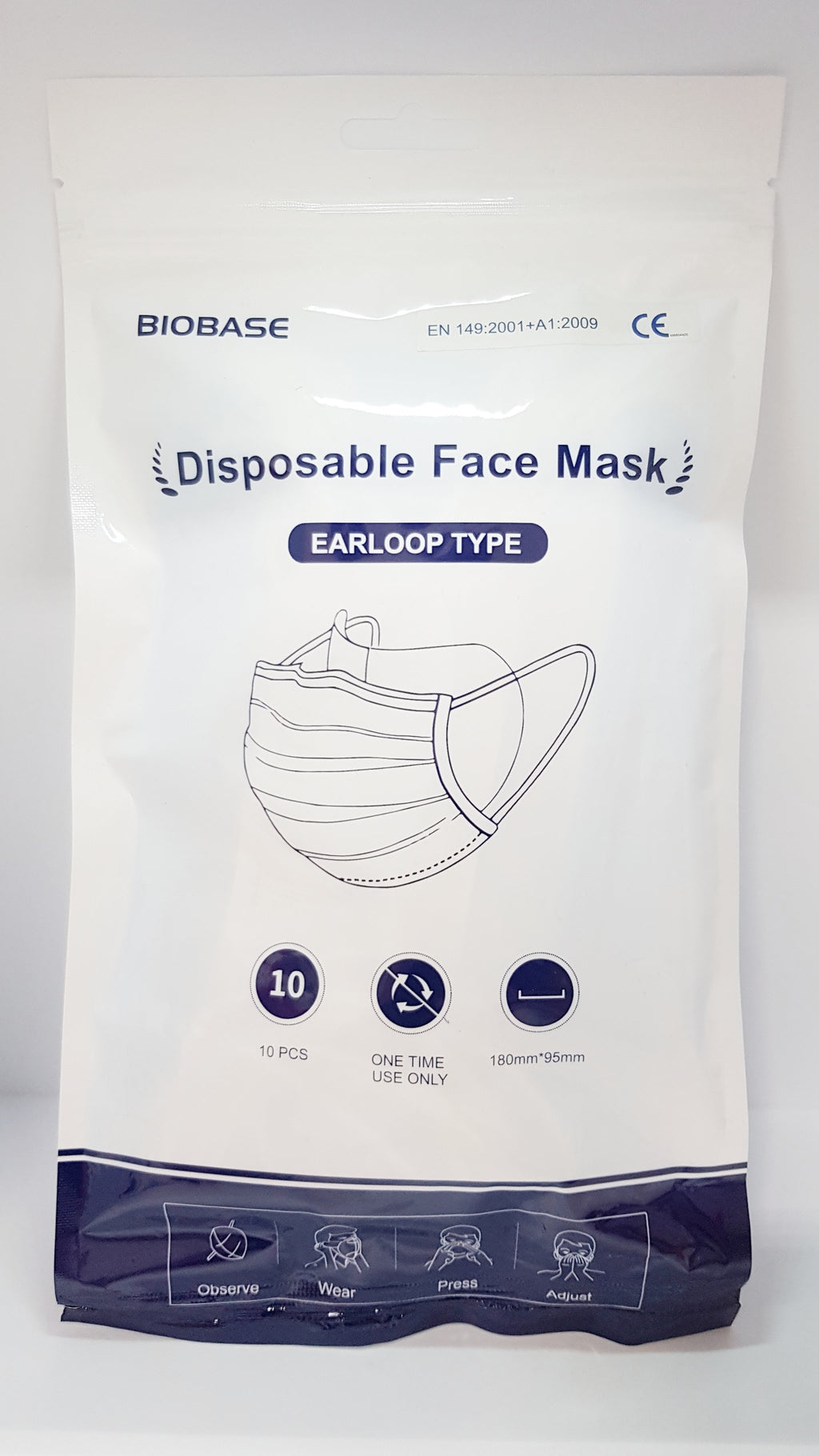 Bioplus Mask BIOBASE Disposable 3-Ply Face Mask Online Canada | Brace Aid Medical