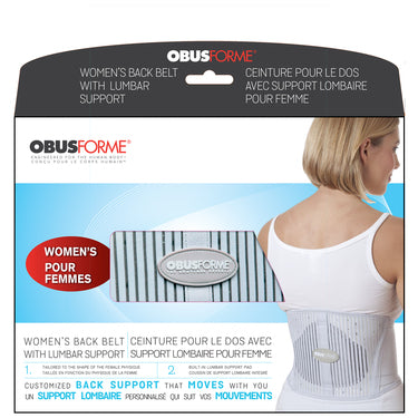 Female Back Belt Obusforme Package.