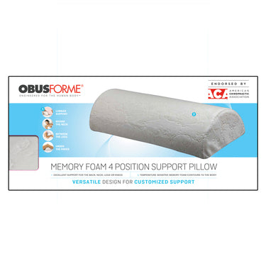 AirFoam 4-Position Pillow Obusforme use.