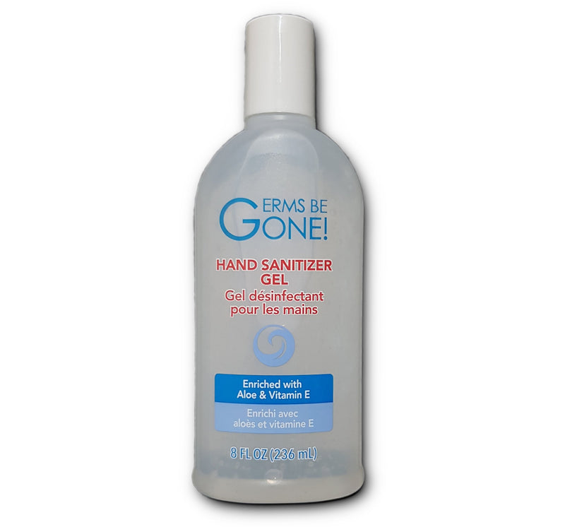 Germs Be Gone! Hand Sanitizer Gel 236ml (flat bottle with pop-up cap)