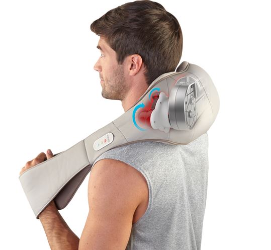 Kneading Neck and Shoulder Massager with Heat Homedics Internal View