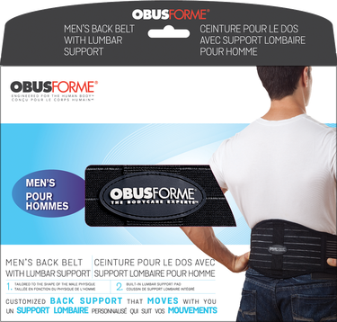 Male Back Belt Obusforme Package.