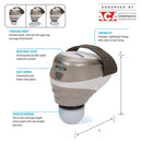 Professional Palm Massager Obusforme Dimension.