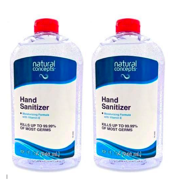 Natural Concepts Hand Sanitizer 946mL Refill Bottles (2-Pack)