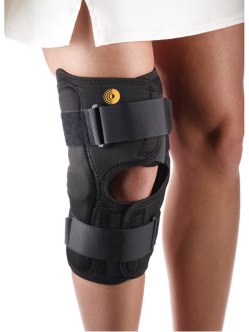 Corflex CoolTex Anterior Closure Knee Wrap with Hinge - Open Popliteal