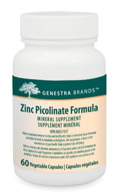Zinc Picolinate Fromula 60 Capsules Genestra Brands