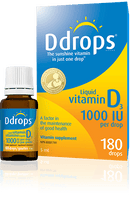 Ddrops® 1000 IU 180 drops.