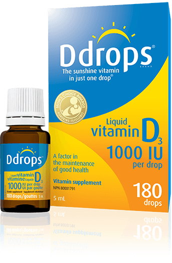 Ddrops® 1000 IU 180 drops.