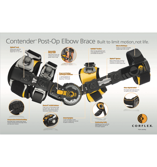 Corflex Contender Post-Op Elbow Brace Online Canada